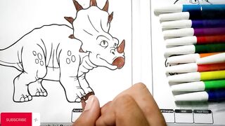 STYRACOSAURUS DRAWING WITH FUN CHILD