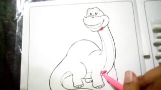 DRAWING BROTOSAURUS DINOSAURUS