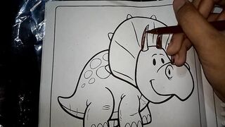 DRAWING STYRACOSAURUS  DINOSORE