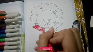 DRAWING LION CUTE
