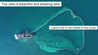 Ship in the ocean