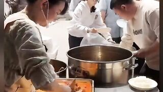 Street food pork foot rice