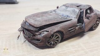 Restoration of toy car Mercedes SLS AMG