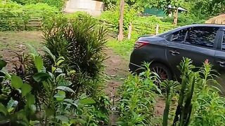 It feels cool in the morning in my village
