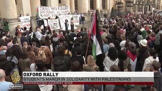 Oxford rally: Students march in solidarity with Palestinians