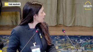 PARTICIPANT SHOUTS ‘LIAR’ AS ISRAEL MAKES FINAL REMARK