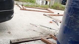 the process of installing a water tank in my house