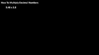 Decimal Multiplication