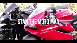 CUTE GIRL rides a Ducati 959 Panigale