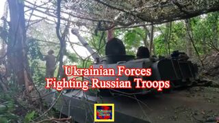 Video shows Ukrainian forces fighting Russian troops on the front line in the Kharkiv region