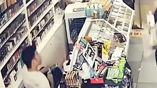 Store Owner Protects Woman from Stalker (