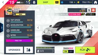 Bugatti Divo. Overclock showcase. Asphalt 9 Legends