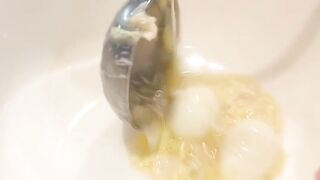 Egg drop soup with crab