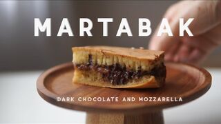 Famous Indonesian Street Food Dessert_ Martabak Manis Recipe, Easy Martabak Recipe Chocolate Cheese