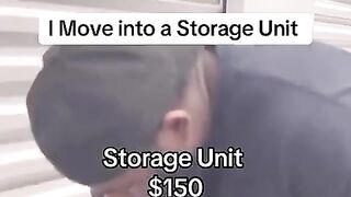 Moving into storage unit due to rent prices