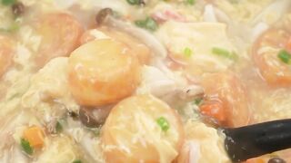 Egg drop soup with tofu