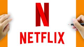How to draw Netflix Logo easy