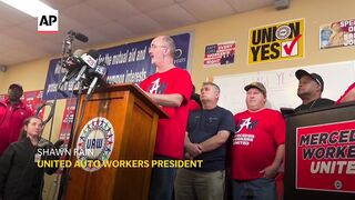 Alabama Mercedes plant workers vote against unionizing.