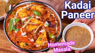 Kadai Paneer Recipe - Restaurant Style Gravy and Homemade Kadai Masala _ Karai Paneer Masala