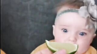 Child's condition after eating sour