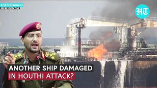 Iran-backed Houthis Strike Again_ Ship Damaged In Fresh Red Sea Attack Near Yemen Coast.