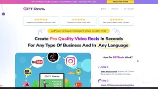 GPTReels Review: Ultimate AI-Powered Reels Creation Tool