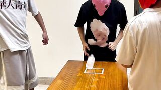 your friends to watch the water bottle throwing challenge 2.0 episode 1/2 #fun