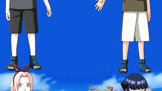 NARUTO, HINATA VS SASUKE, SAKURA.