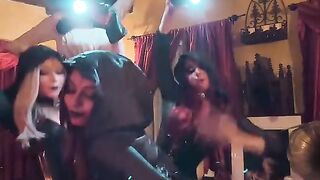 Dancing witches at night