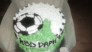 Football Themed Birthday Cake