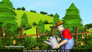 Old MacDonald Had A Farm - 3D Animation English Nursery Rhymes & Songs for children
