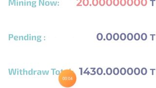 Trx mining Live Proof