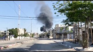 Smoke rises, gunfire rings out in Rafah deserted streets | AFP