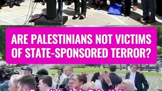 What about victims of Israeli terror? - Disrupting Rep. Lawler's Press Conference