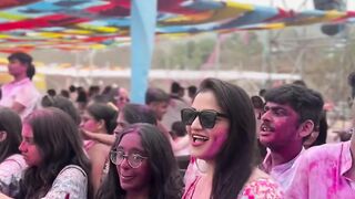 Beautiful girl holi