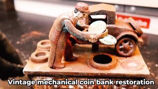 Restoration Of Vintage Mechanical Coin Bank - FULL SERVICE 1932