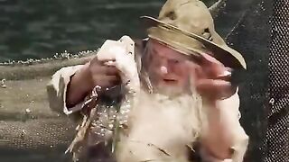 The old man found a bag of pearls