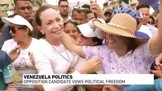 Venezuela politics_ Opposition candidate vows political freedom.