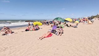 Mar Del Plata Beach A Great Day Argentina. Best video enjoy life pretty girl Beach summer