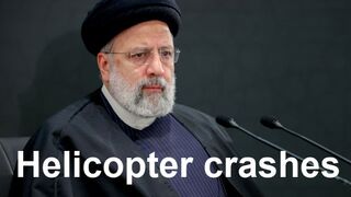 Helicopter in Iranian president's convoy crashes Breaking video