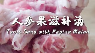 Tonic Soup with Pepino Melon