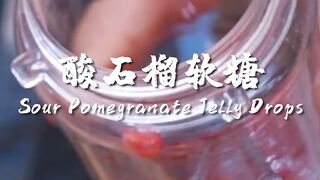 Sour Pomegranate Jelly Drops