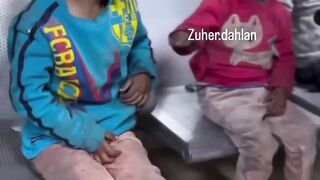 Children reunited with little sister after being displaced #shorts # #palestine #freepalestine