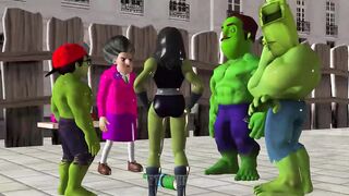 NickHulk Win, She Hulk and Ice Scream 4 with Miss T Egg Games - Scary Teacher 3D Version Mods Hulk