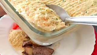 Maionese com frango desfiado e batata