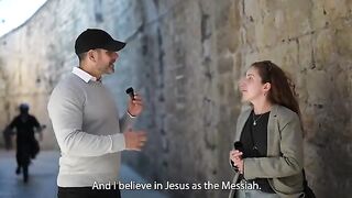 Israeli Hears About JESUS in JERUSALEM  Street Interview