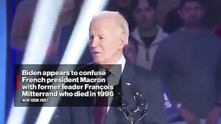 Biden confuses French President Emmanuel Macron with ex-leader Mitterrand, who died in 1996