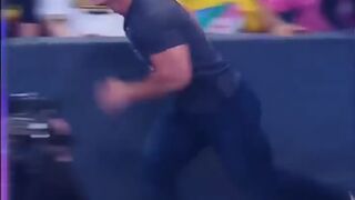 John Cena RUNS during WrestleMania