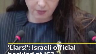 ‘Liars!’, Israeli official heckled at ICJ genocide hearing _ AJ #shorts.