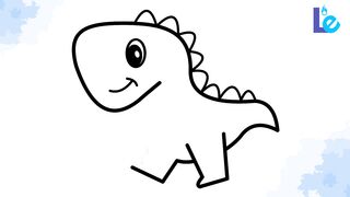 HOW TO DRAW BABY DINOSAURS SO CUTE